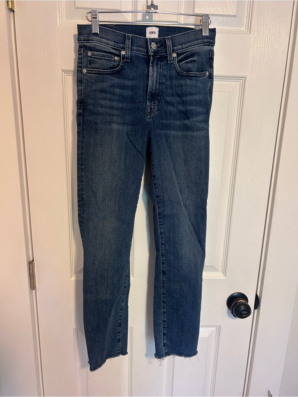 Edwin Women's Dark Blue Straight-Leg Jeans